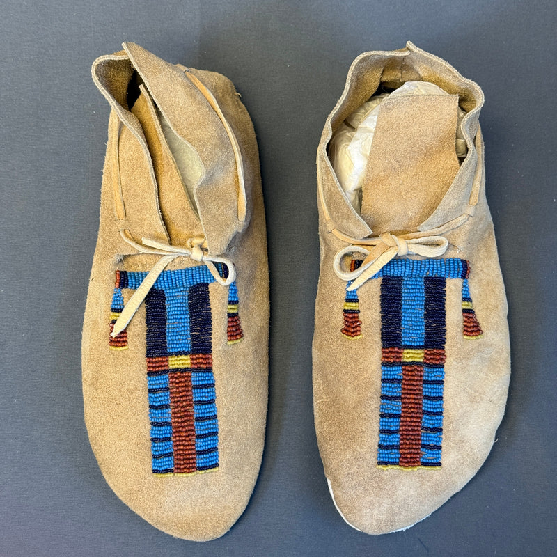 Cathy Smith Replica Lakota Sioux Beaded Moccasins   (RK173)
