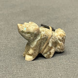 Zuni Alabaster Wolf Fetish   (RK224)