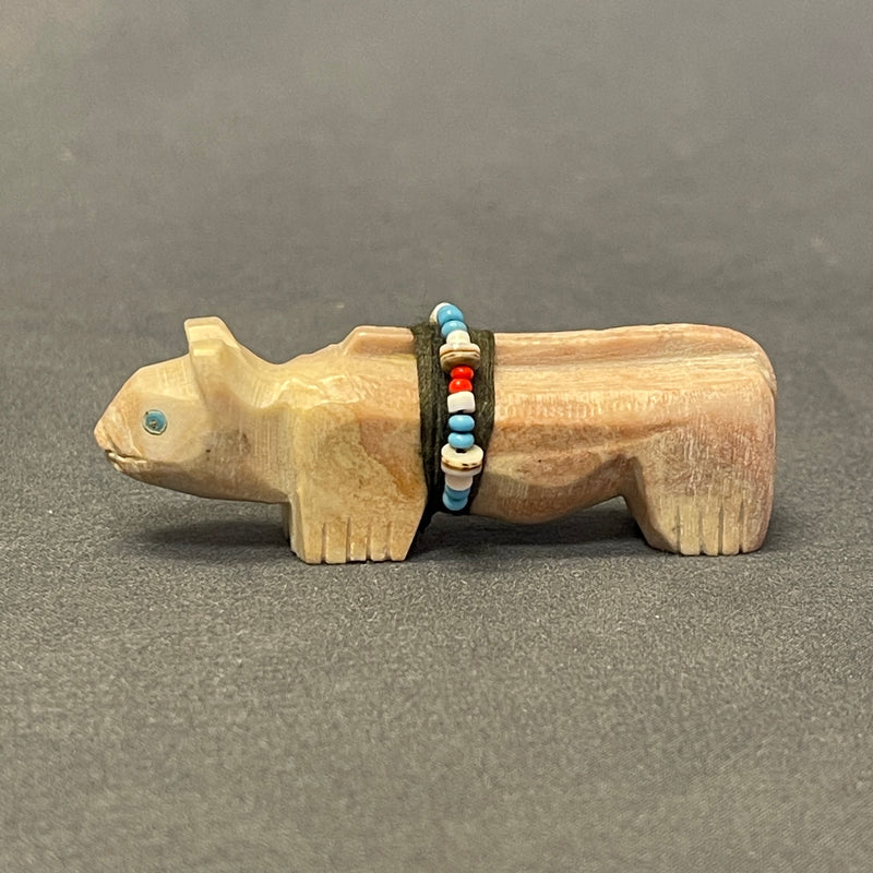 Zuni Marble Mountain Lion Fetish with Gift Bundle (VW166)