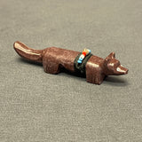 Zuni Fox Fetish Carved from Pipestone  (VW171)