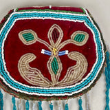 Iroquois Beaded Pouch - ca. 1830 - 1840 - Provenance included. Rare & beautiful! (GM258)