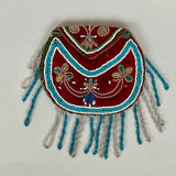 Iroquois Beaded Pouch - ca. 1830 - 1840 - Provenance included. Rare & beautiful! (GM258)