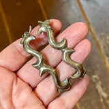Antique Native American Sandcast bracelet, Navajo sandcast bracelet, 1940's Navajo cuff  (ML36)