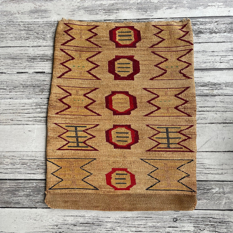 Antique Nez Perce Cornhusk flat twined bag - Very fine woven Plateau cornhusk bag 19th/20th Century (GM32)