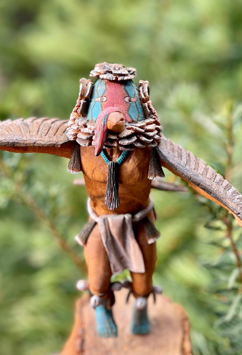 Turkey Katsina by Muriel Navasie Calnimptewa, Hopi - Turkey Hopi Kachina (RS186)