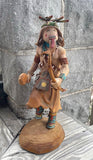 Albino Katsina by Cecil Calnimptewa, Hopi - Albino (Chakwaina) Hopi Kachina (RS210)