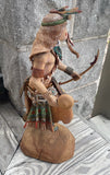 Albino Katsina by Cecil Calnimptewa, Hopi - Albino (Chakwaina) Hopi Kachina (RS210)