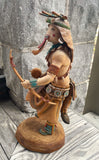 Albino Katsina by Cecil Calnimptewa, Hopi - Albino (Chakwaina) Hopi Kachina (RS210)