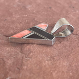 Contemporary Inlay Pendant by Ray Tracey, Navajo – Authentic Navajo Jewelry (RK119)