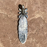 Gary Custer, Navajo silver feather pendant, Eagle feather pendant by Navajo artist, Gary Custer  (1/176)