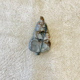 Picasso Marble Mole Zuni Fetish by Jasmine Cheama, Native American Mole Carving (1/433)