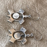 Navajo Silver Turtle Dangle Earrings  (1/211)