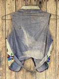Santee Sioux beaded vest ca. 1800s - brain tanned/thread sewn. (GM272)