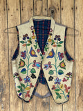 Santee Sioux beaded vest ca. 1800s - brain tanned/thread sewn. (GM272)