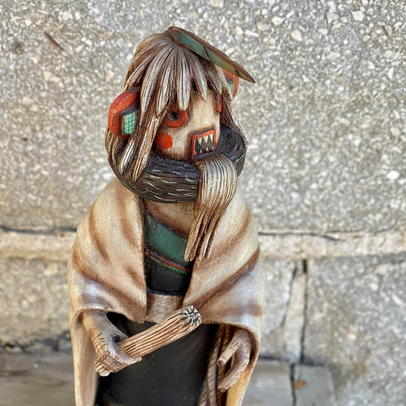 Masau'u "Earth God" Katsina by Jonathan Day, Hopi - Hopi Kachina Doll Carving (RS198)