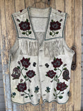 Blackfeet vintage beaded vest ca. 1920s - Authentic Native American beadwork (GM31)