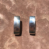 Navajo Inlay "Hugger" Earrings with Picture Jasper, Tiger Eye, and Black Jade by Designer David Rosales of Supersmith Inc., Hoops (1/445)