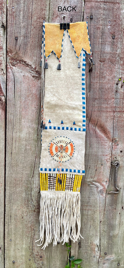 Native American Pipe Bag with beadwork and porcupine quill - Mandan/Arikara Nation ca. mid 1900s