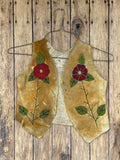 Cree Native American Child's beaded vest - ca. early 1900s floral beaded vest (GM270)