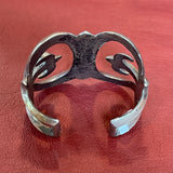 Antique Native American Sandcast bracelet, Navajo sandcast bracelet, 1940's Navajo cuff  (ML34)