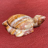 Turtle Zuni Fetish by Kenny Chavez, Picasso Marble, Native American turtle carving (2/52)
